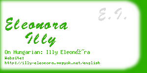 eleonora illy business card